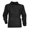 Chemise polaire F1 noire 220g/m² col zippé polyester