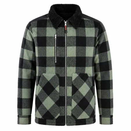 Chemise polaire matelassée homme LMA® - Vert - 390 g/m²