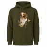 Sweat capuche kaki épagneul Bartavel® - Chasse & Nature