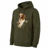 Sweat capuche kaki épagneul Bartavel® - Chasse & Nature