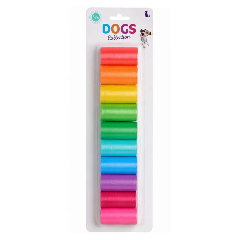 Lot de 240 Sachets à Crottes pour Chien - 12 Rouleaux Résistants et Étanches
