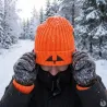 Bonnet Ultra Swedteam® orange néon - Visibilité optimale
