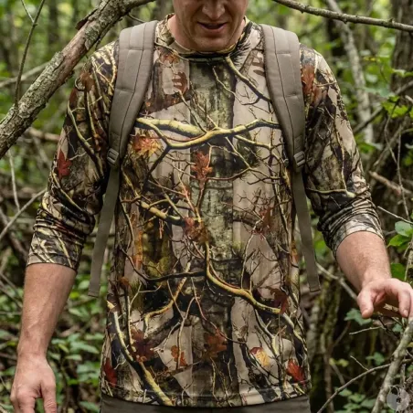 T-shirt chasse Ghost Camo Forest Evo manches longues