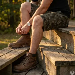 Short cargo camo 4 poches - style militaire outdoor