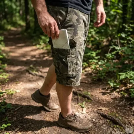 Short cargo camo 4 poches - style militaire outdoor