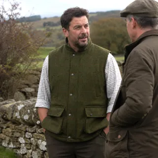 Gilet de chasse Barington Vert Laine Walker & Hawkes