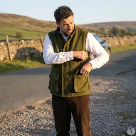 Gilet de chasse Barington Vert Laine Walker & Hawkes