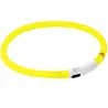 Collier LED jaune USB pour chien - Visible à 500m
