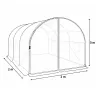 Housse de rechange pour serre 6m² - Polyéthylène 140g/m²