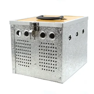 Panier alu 2 loges pour pigeons 24x21x28 cm