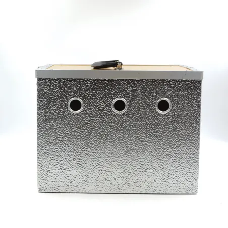 Panier alu 2 loges pour pigeons 24x21x28 cm