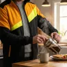 Veste softshell Francital 3 couches 300g haute visibilité
