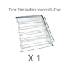 Couveuse multi-espèces : caille, poule, oie, paon, dinde