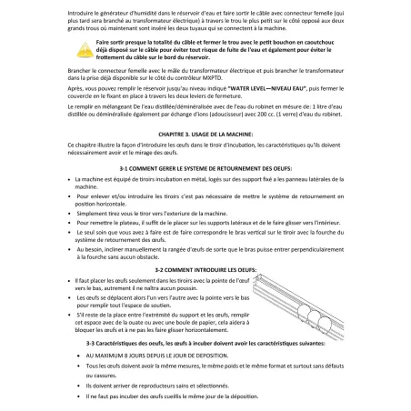 Couveuse multi-espèces : caille, poule, oie, paon, dinde