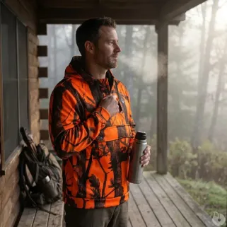 Sweatshirt Blaze Black micro-polaire pour éleveurs