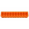 Mangeoire 30 cm plastique à trous pour poussins - Orange GAUN