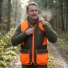 Gilet de chasse haute visibilité déperlant Percussion