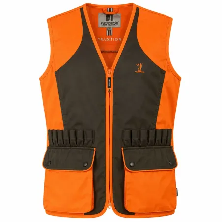 Gilet de chasse haute visibilité déperlant Percussion
