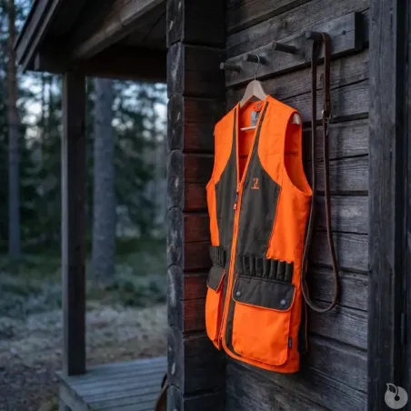 Gilet de chasse haute visibilité déperlant Percussion