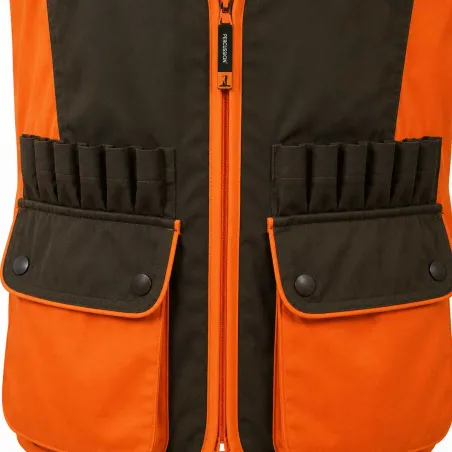 Gilet de chasse haute visibilité déperlant Percussion