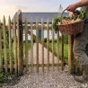 Portillon ganivelle châtaignier 1x1m - Rustique et durable