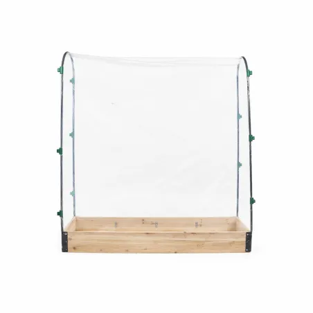 Carré potager tomates en sapin avec housse PVC 115x30x120cm