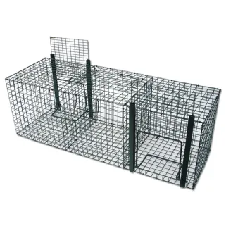 Cage à pie corbeau 3 compartiments 47x47x120 cm