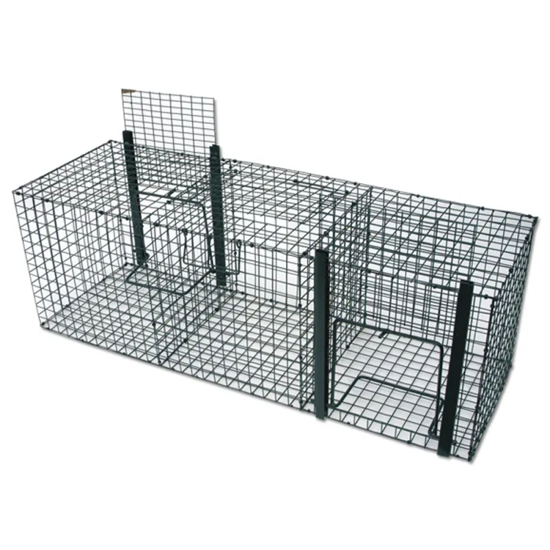 Cage à pie corbeau 3 compartiments 47x47x120 cm