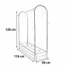Carré potager tomates en sapin avec housse PVC 115x30x120cm