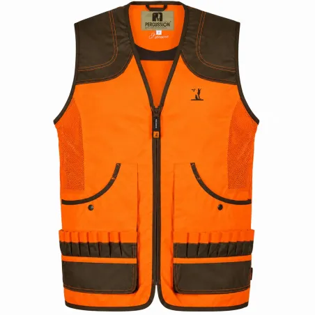Gilet haute visibilité Savane avec carnier pour chasse