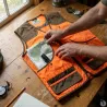 Gilet haute visibilité Savane avec carnier pour chasse