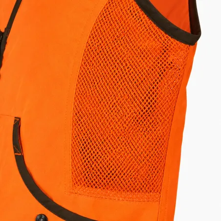 Gilet haute visibilité Savane avec carnier pour chasse