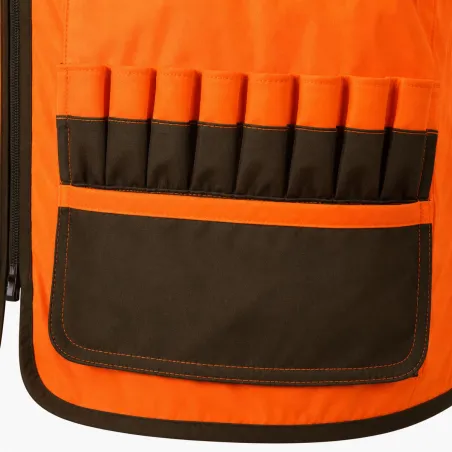 Gilet haute visibilité Savane avec carnier pour chasse