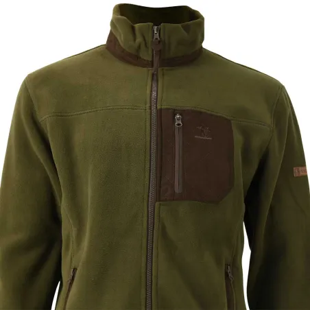 Blouson polaire Percussion kaki/marron M à 4XL