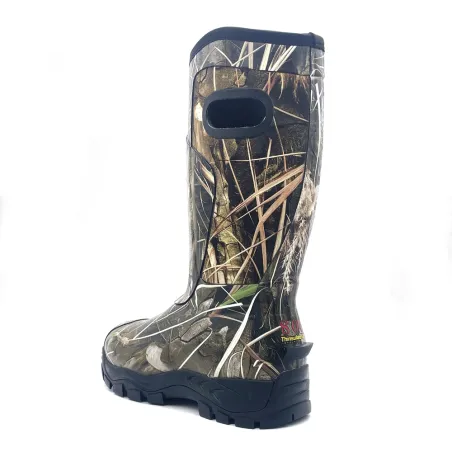 Bottes camo roseaux étanches Thinsulate avec poignées