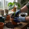 Gants Eco Protect sans latex - Norme II pour élevage et jardin