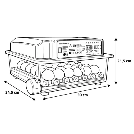 Couveuse SP Couvitech® 36 œufs automatique pour élevage