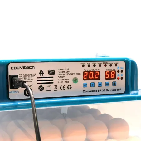 Couveuse SP Couvitech® 36 œufs automatique pour élevage