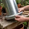 Mangeoire métal 40 kg pour volailles - Trémie réglable