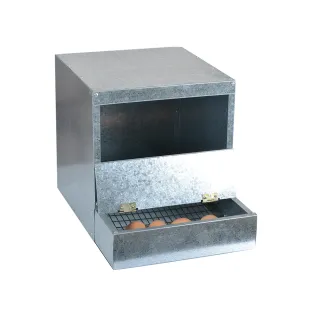 Nid pondoir galvanisé 1 case pour poules