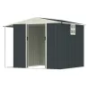 Abri acier Argence + carport - 2 portes coulissantes 1,28m²