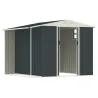 Abri acier Argence + carport - 2 portes coulissantes 1,28m²