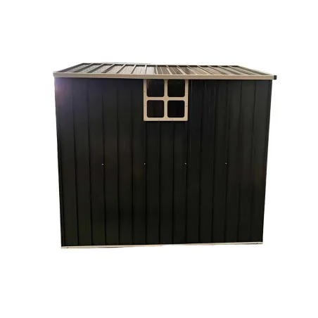 Abri acier Argence + carport - 2 portes coulissantes 1,28m²