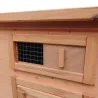Poulailler bois 3 poules - toit asphalte et fenêtre