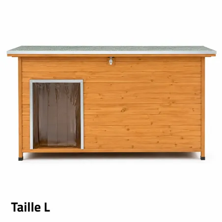 Niche en bois isolante Taille L - Épicéa 3 couches 120x75x75 cm