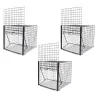 Pièges à pie galvanisés - Lot de 3 - 21x31x21cm efficace