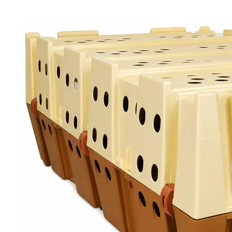 Lot de 10 caisses transport gibier empilables