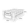 Lot de 10 caisses transport gibier empilables