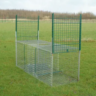 Piège à renard robuste 200x75x75cm mailles 5cm