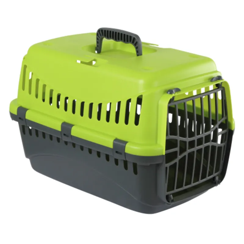 Caisse transport chat Expedion - Vert PVC 45x30x30 cm